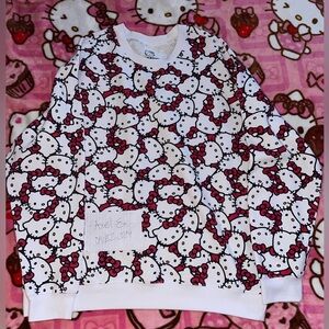 Hello Kitty Sanrio Graphic Sweater / Sweatshirt Size 2x BNWT Viral Y2K